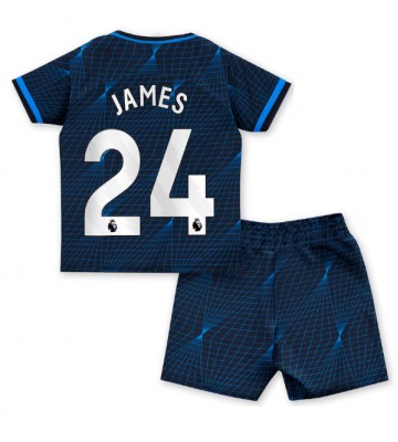 Chelsea Reece James #24 Udebanesæt Børn 2023-24 Kort ærmer (+ korte bukser)